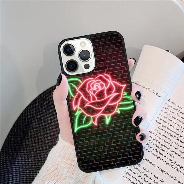 Neonlichter Schale Für iPhone 17 Air 15 16 14 13 12 Pro Max 11 Pro Max Plus Handyhülle Abdeckung