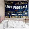 Los Angeles Rams logo Tapestry for Bedroom Aesthetic Classroom Tapestries Wall Hanging for Living Room Dorm Office,Ideal Creative Gift