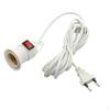 E27 Light Socket with Wire Lamp Base for Desktop Hallway Home Decoration 2m