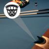 6Pcs Plastic Pool Table Pocket Black Billiard Basket Billiard Ball Storage Pocket  For Pool Tables
