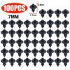 Car Hole Plastic Rivets Fastener Push Clip Black Auto Vehicle Door Trim Panel Retainer Fastener Clip Car Accessory 6mm/7mm/8mm