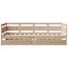 Daybed with Drawers 90 x 190 cm Solid Pine Wood