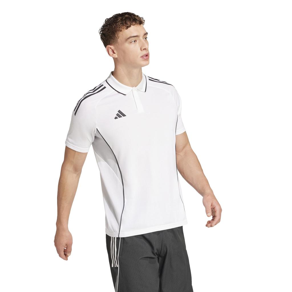Pánské fotbalové polo tričko Adidas Soccer Tiro 25 Competition JZN74 bílé velikost L (JY1807)