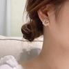 2024 Trendy Korean S925 Silver Flower Wreath Stud Earrings: Minimalist Style for Women’s Cool, Celebrity-Inspired Fashion.