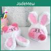 Adorable Plush Doll Car Pendant For Girls With Cute Bunny Head Detachable Keychain