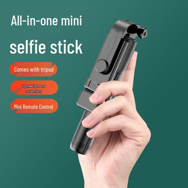 2026 Mini Rotatable Selfie Stick & Desktop Tripod for Phone Vlogs and Live Streaming