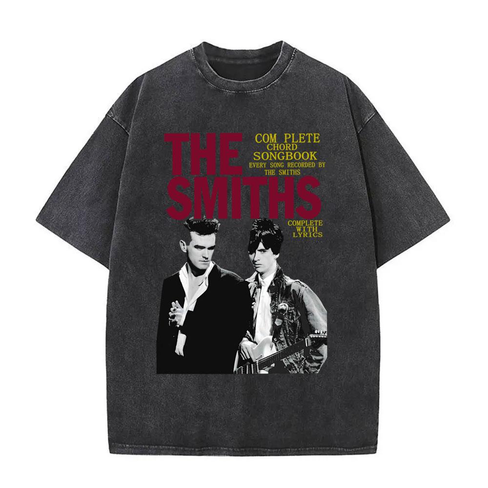 Rock Band The Smiths Louder Vintage Washed Tshirt Alternative s Indie Morrissey T Shirt The Queen Is Dead Tshirts Unisex