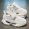 High Quality New Mens Fashion Trend Casual Shoes Mesh Breathable Comfortable Versatile Thick Soled Shoes Low Top Chunky Sneakers