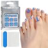 Square False Toenails Acrylic Stick On Toenails Full Cover Toenails Tips Press On Toenails Cats Eyes False Toenails