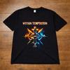 Camiseta de la Banda Within Temptation Camiseta Gráfica con Logo de Metal para Adultos Niños