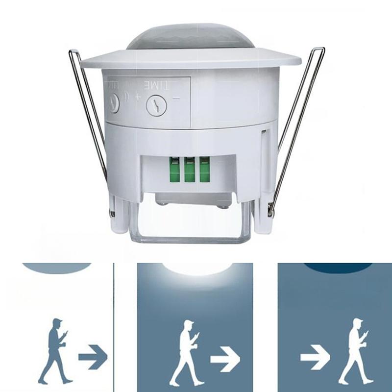 1 Piece Light Switch Lampholder For Led Lamp Bulb Automatic On/Off Ac220-240V Pir Infrared Body Motion Sensor Detector Lamp