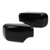 Glossy Black Mirror Cover Caps Protective ABS Left Right Side Door Rearview Mirror Covers Replacement for 3 Series E46