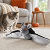 Giocattoli Interattivi per Gatti a Forma di Pipistrello Peluche Pipistrello Senza Volo e Cinguettii Giocattolo Ricaricabile USB Giocattolo Creativo per Stuzzicare Animali Domestici Uso Interno