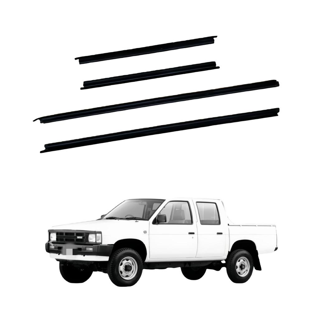 Nissan D21 4-Door Exterior Weatherstripping & Water Deflector Trim