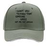 I Want To Make It That There Is Someone Who Cares Though ItS Not Me This Is a Printed Baseball Ca Sandwich Baseball Cap