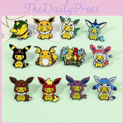 Cute Cartoon Pikachu Pokemon Metal Badge For Pet Lovers Creative And Stylish Pin Accessory