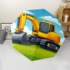 Excavator Theme Automatic Umbrella, Lightweight & Portable, 8 Rib, Perfect for Outdoor Travel, Birthdays, Christmas, Gifts.