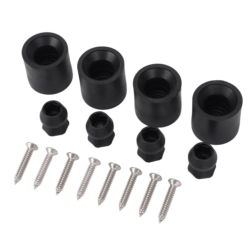 Trailer Door Holder Kit Low Profile Rubber Window Door Bumper Holder Reduce Impact Prevent Shaking for RVs Horse Trailer