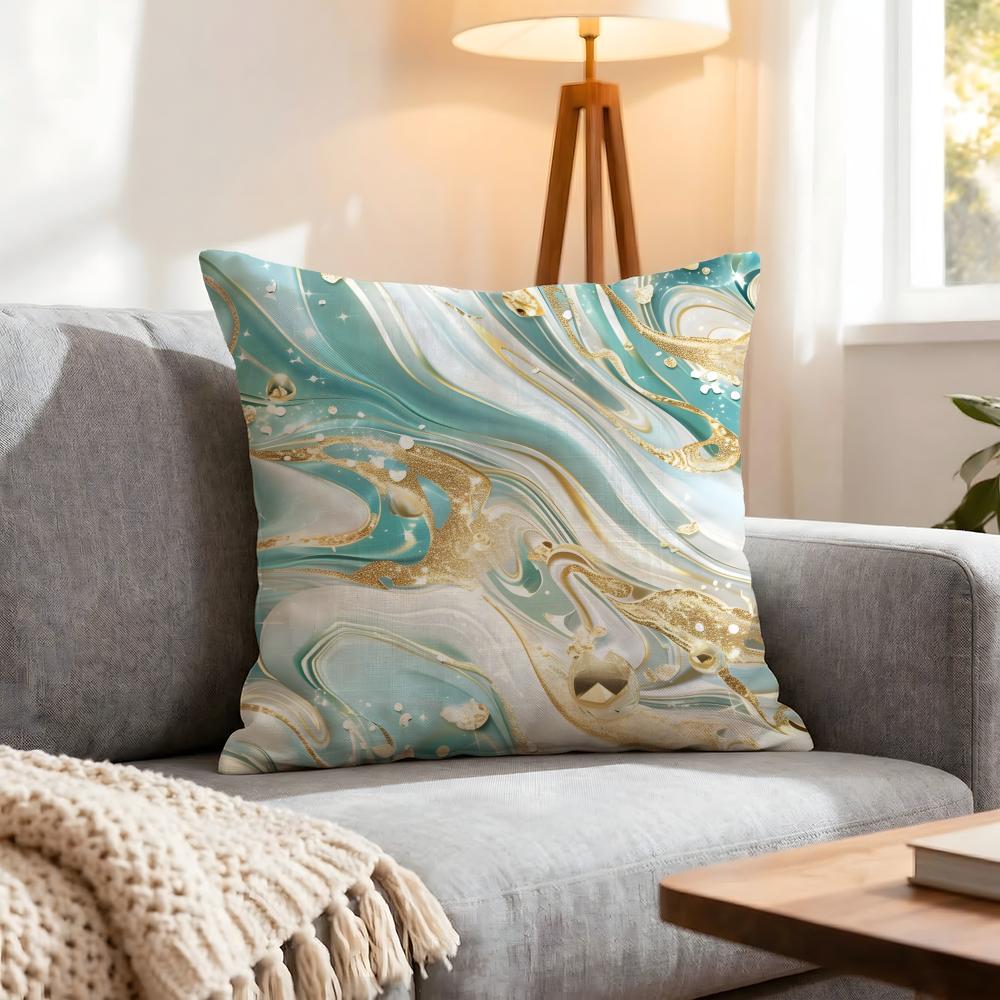 Pattern Simple White Marble Cushion Cover 1Pcs Decorative Covers Soft Cushion Case For Sofa Couch Decor 40X40 45X45 Pillowcases