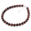 [Ishiki] Natural Stone Red Tiger Eye 12mm Prayer Bead Necklace 015