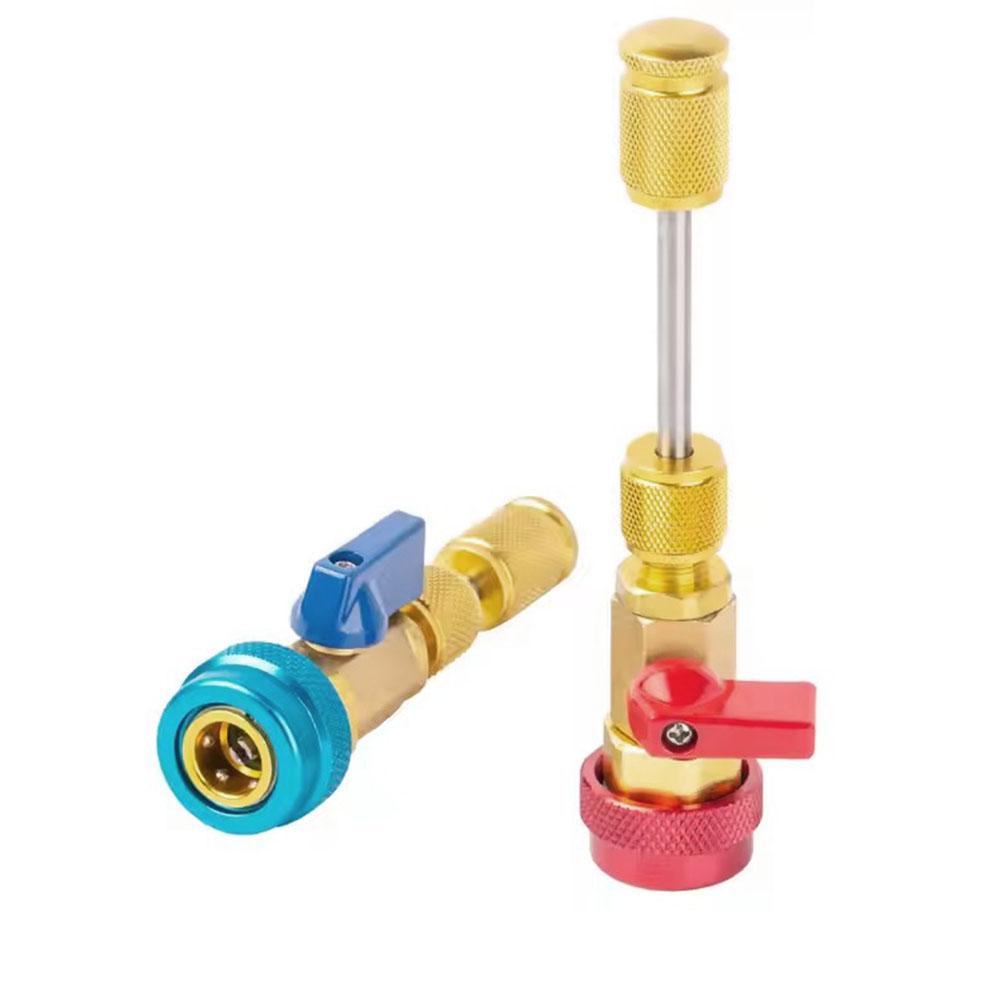 31 PCS Valve Core Quick Remover Installer Tool Set, High Low Pressure Coupler Valve R134a Ac Valve Core Remover & Installer Kit