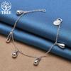 925 Sterlingsilber Fünf Wassertropfen Regentropfen Armband Schmuck