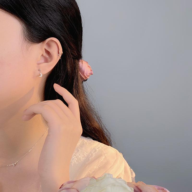 Exquisite Star and Moon Earrings for Women Dream Sweet New Design Earrings