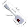 E27/E26 Plug in Light Socket Adapter with On/Off Switch  Flexible Neck Extension Lamp Bulb Holder Converter for Night Light Bedside lamp Wall lamp