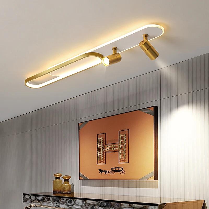 Modern Minimalist LED Ceiling Lamp with Spotlights Indoor Home Living Room Dining Room Bedroom Decorative Lighting