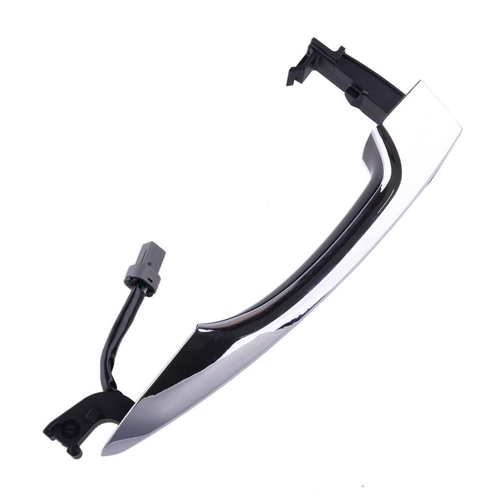 2x Front Door Exterior Outer Handles Chrome For 16-21 Hyundai Tucson w/Smart Key