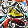 Premium Basketball Superstar Sneakers Stickers Vinyl Graffiti Creation Decals Decor