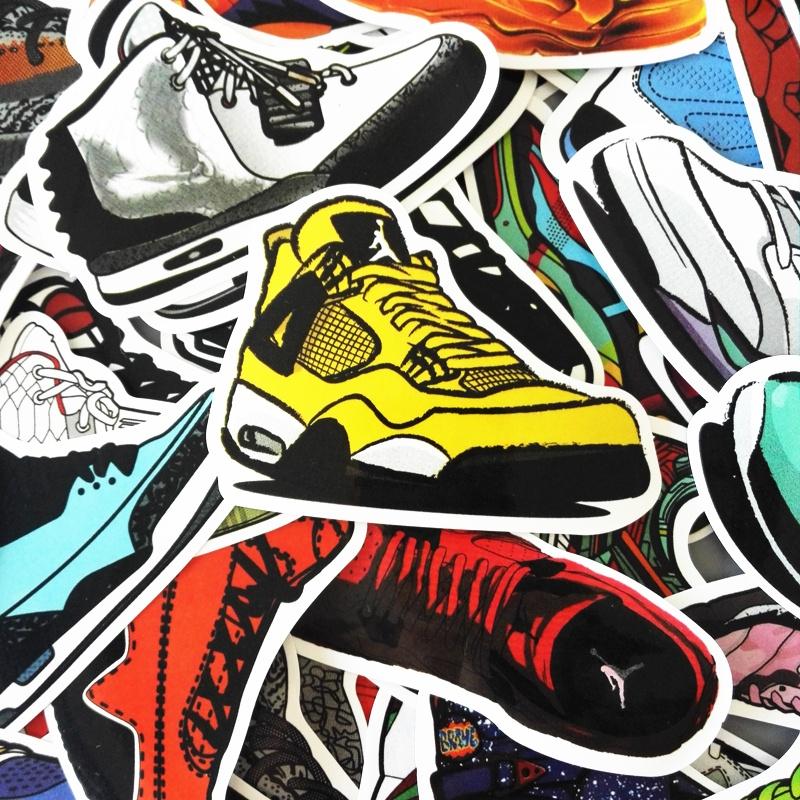 Premium Basketball Superstar Sneakers Stickers Vinyl Graffiti Creation Decals Decor