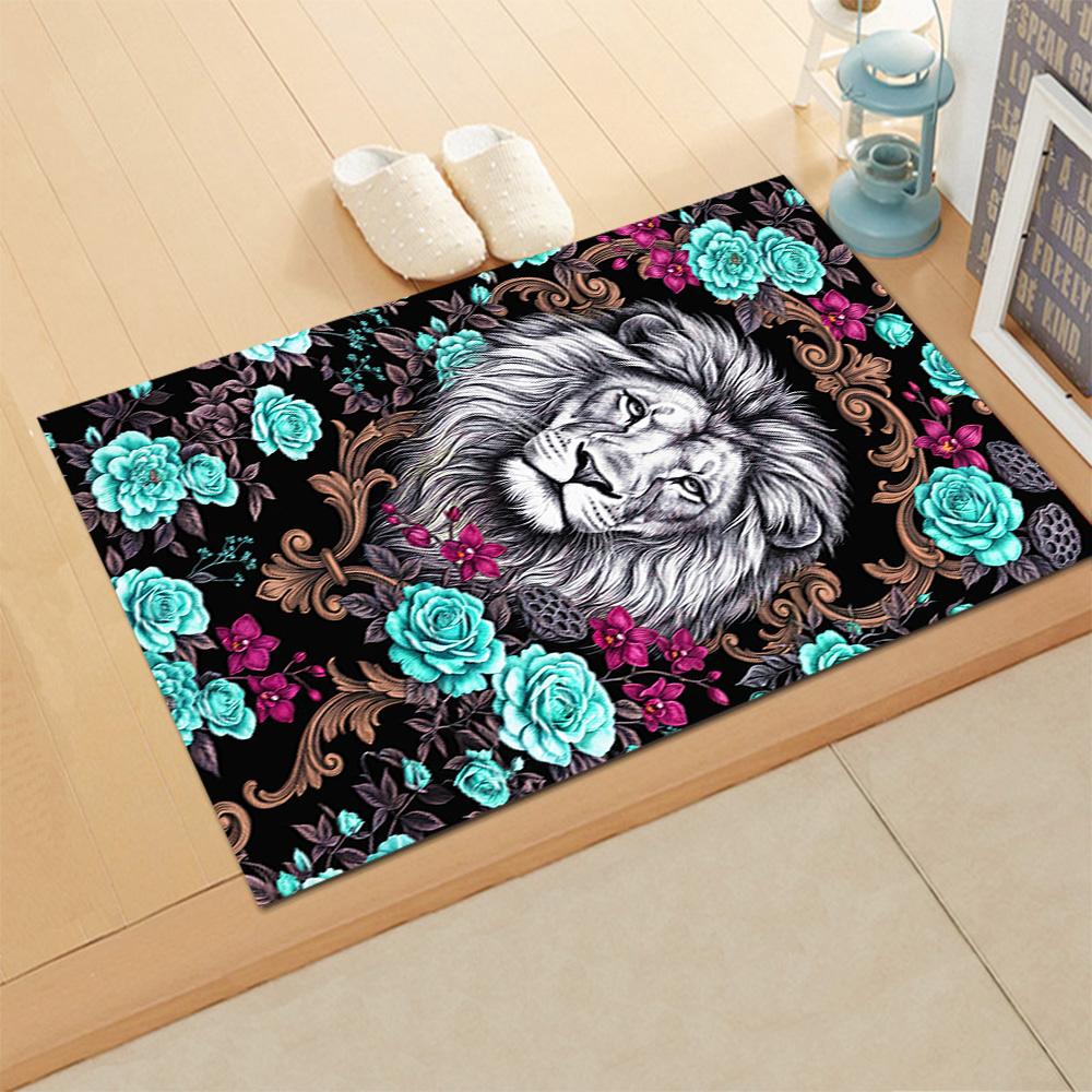 Lion Family In The Forest for Living Room Rug, BedRoom Rug, Study Room Rug, Hallway Decoration, Perfect for Home Decoration or Holiday Gifts