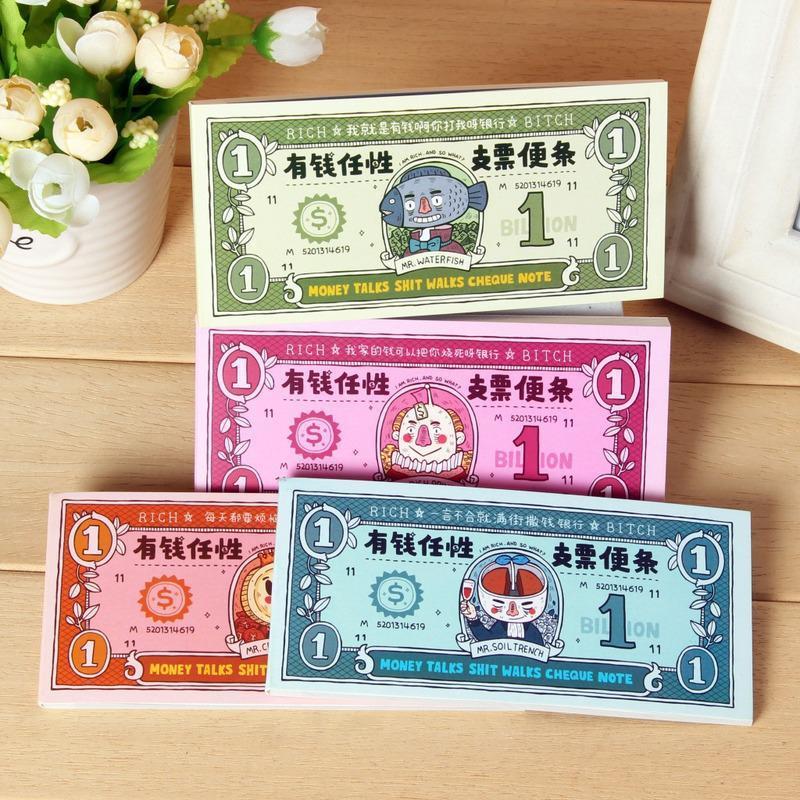 Rich Capricious Cheque Note Interesting Funny Note Humorous Interesting Content