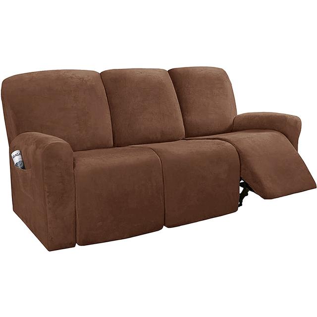 Samt Sessel Sofa Überzug für Wohnzimmer Relaxsessel Abdeckung Sofa Schonbezug Sessel Abdeckungen 1 2 3 4 Sitzer Sofa Überzug für Zuhause