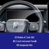 Tank 300/400/500/700 Great Wall Pao Instrument Navigation Screen Tempered Glass Protector.