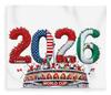 World Soccer 2026 Throw Blanket Soccer Season Game Day Blanket Boys Fan Gift