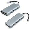 11-in-1 USB 3.0 Type-C Hub with VGA Expansion Dock for Laptops