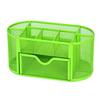 Metal  Desk Organizers Office Supplies Pencil Holder Sliding Drawer Mesh Desktop Organizer with 6 Compartments