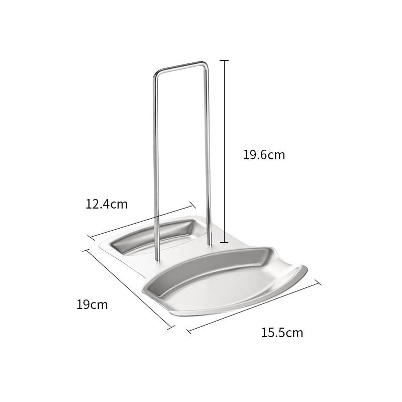 Suncojia 304 Stainless Steel Pot Lid Rack, Kitchen Countertop Storage Organizer, Multi-Purpose Draining Rack, Cutting Board Holder