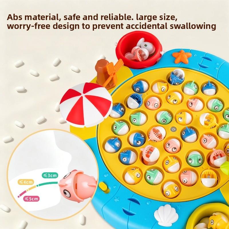 Non-Toxic Children'S Magnetic Fishing Game Early Educational Learning Toy With 6 Poles & 21 Fish For Kids Develops Fine Motor Skills Gifts