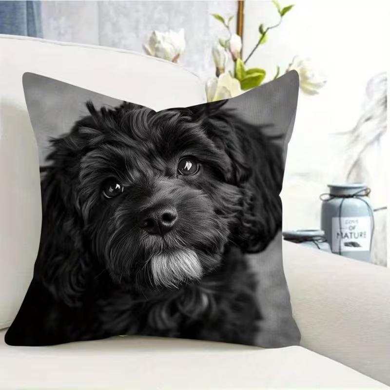 Niedlicher Tierprint Kissenbezug: 2D-Flachdruck, keine echte Stickerei, Nachtsofa Nachtsofa-Kissen