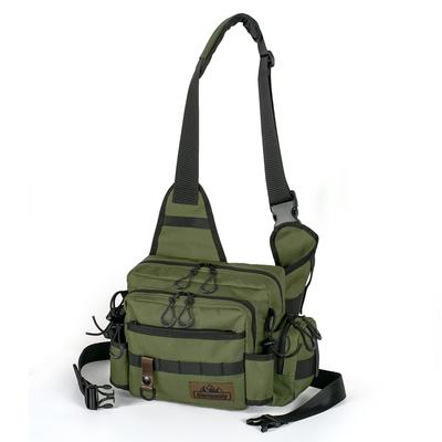 Glorisunity Tackle Fishing Bag with Rod Large Double Adjustable Shoulder Detachable Waist and Pliers Holder for Outdoor and Travel Bag, 5-Way Holder,