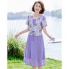 New Chinese Style Faux Two-Piece Chiffon Dress