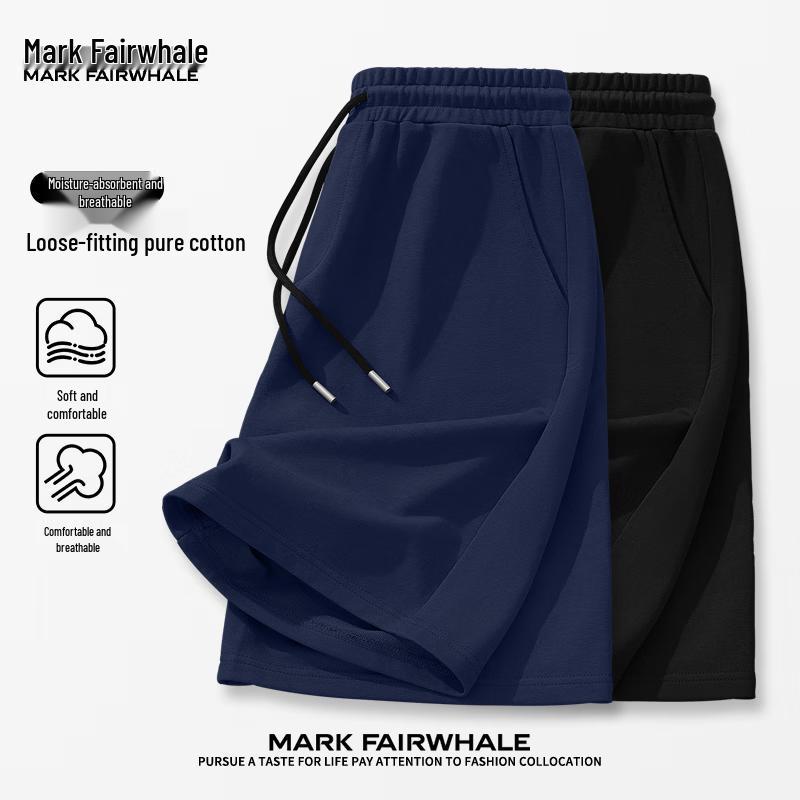 Mark Fairwhale Men s Cotton Casual Sports Shorts 4XL