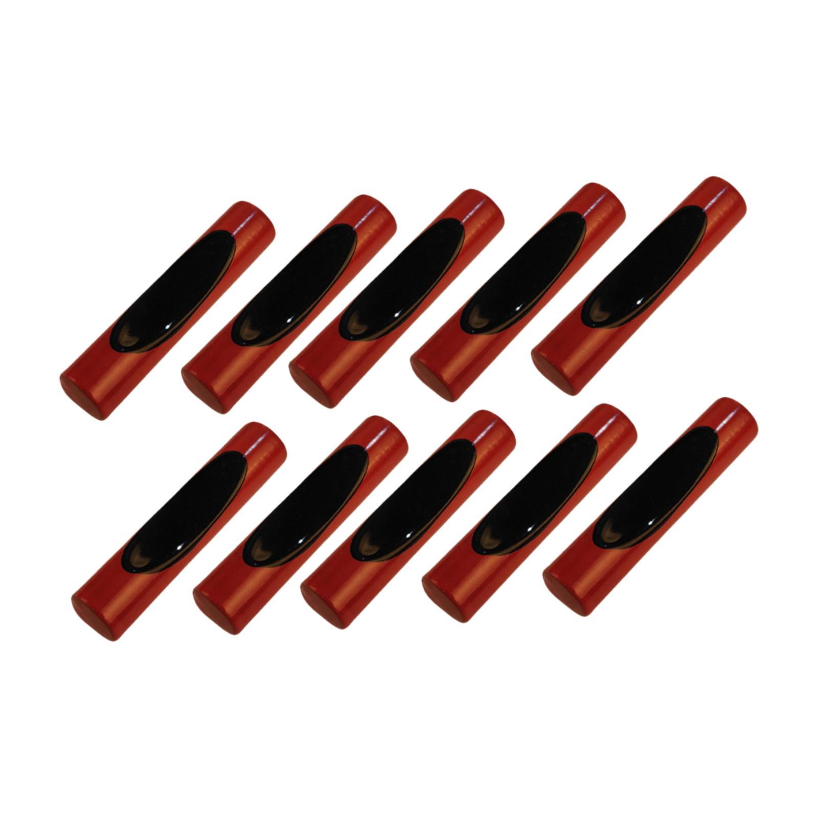 10 Pieces Wooden Chopstick Rest Stands, Creative Spoon Fork Stand Rack Set for Dining Chopstick Home Fork Hotels чёрный