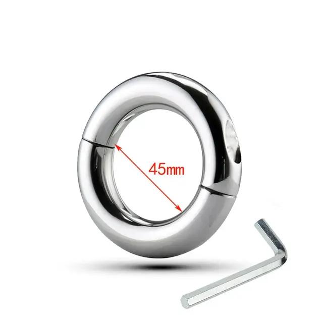 Stainless Steel Penis Ring Ball Stretcher Delay Lasting Metal Cock Ring Erotic Sex Shop Scrotum Restraint Rings Sex Toys for Men