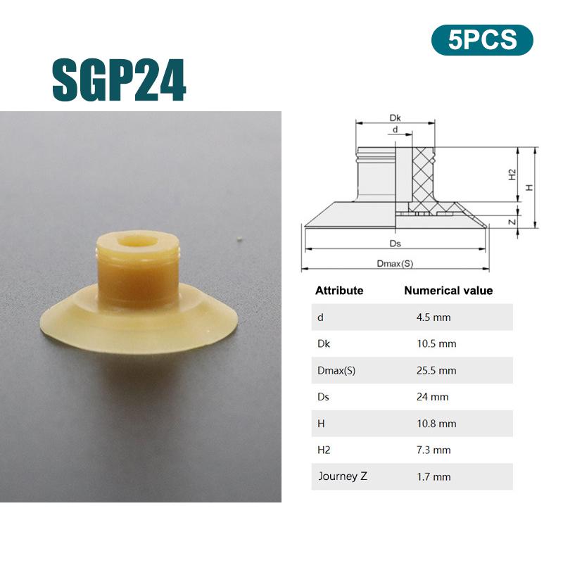 5 Bucăți Geantă Manipulator Deschidere Vid Suport Vid Sgp15/20/24/30/40 Componente Pneumatice Pentru Accesorii Industriale