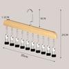 Upgraded New with 10 Clips Closet Organizer 360° Rotating Space Saving Clothes Hanger Multifunctional Free Grip Hanging Rack