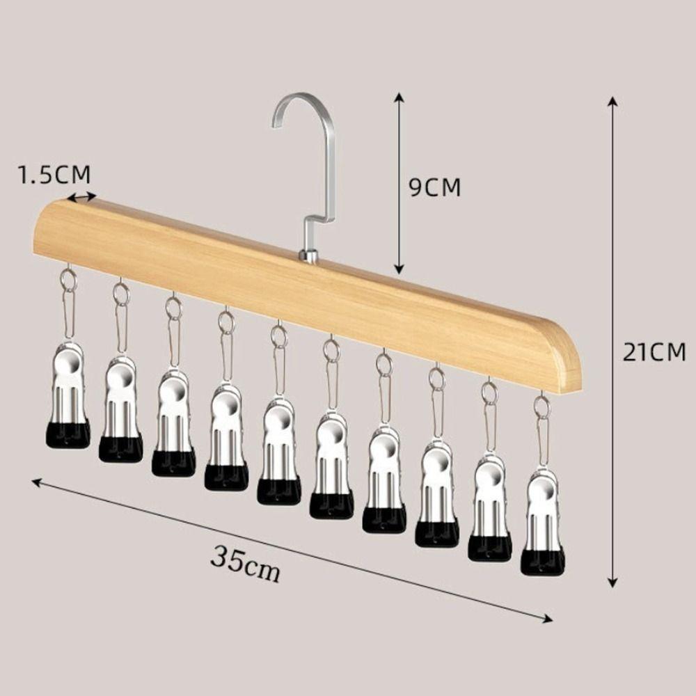 Upgraded New with 10 Clips Closet Organizer 360° Rotating Space Saving Clothes Hanger Multifunctional Free Grip Hanging Rack